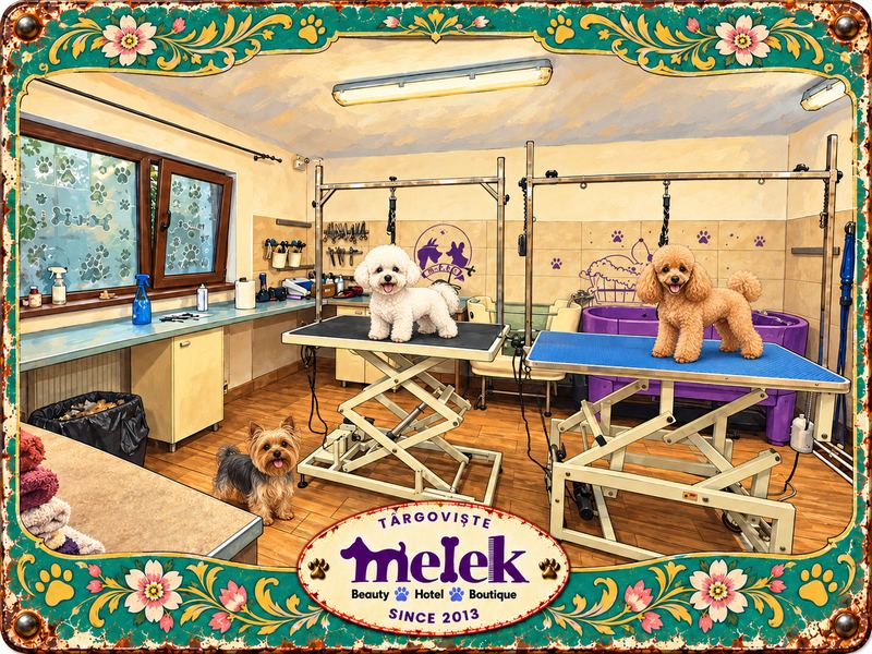 Desen retro: Salonul de toaletaj Melek